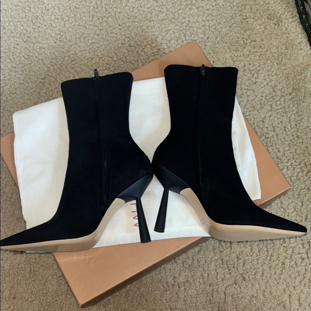 Vero Cuoio Black Heeled Boots - Picture 5 of 7